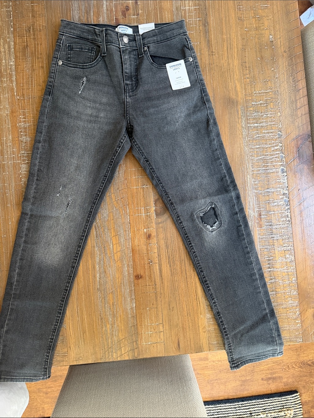 Boys Charcoal Levi Jeans